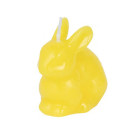 Candela decorativa a forma di coniglio seduto - GIALLO -decorazione pasquale 7x6cm
