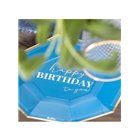 Coordinato tavola 40 Anni gradazioni Blu e Oro Lucido piatti bicchieri tovaglioli