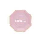 Coordinato tavola 60 Anni gradazioni Rosa e Oro Lucido piatti bicchieri tovaglioli