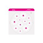 Stencil decorativo MARGHERITE - Ø25cm - ideale per lo zucchero a velo