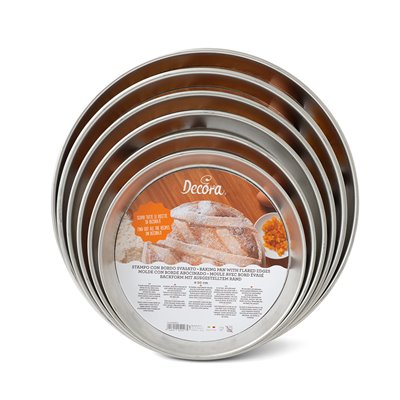 Ruoto per Pastiera e pizza - Ø26 cm - Teglia Stampo con bordo SVASATO
