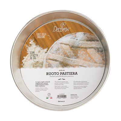 Ruoto per Pastiera e pizza - Ø22 cm - Teglia Stampo con bordo SVASATO
