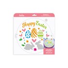 Stencil decorativo HAPPY Easter - PASQUA Ø25cm - ideale per lo zucchero a velo