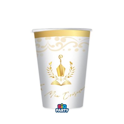 Coordinato feste tavola La mia CRESIMA - ORO - piatti bicchieri tovaglioli