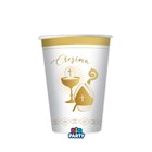 Coordinato feste tavola COMUNIONE e CRESIMA - ORO - piatti bicchieri tovaglioli