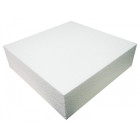 QUADRATO in POLISTIROLO - L25 X H5 -  base per torte o topper finti