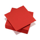 50 Tovaglioli di Carta ROSSO - 25x25cm - Ecolor soft touch - tovagliolino dolce