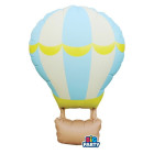 PALLONCINO a forma di MONGOLFIERA Celeste - 54x87cm - gonfiabile ad elio
