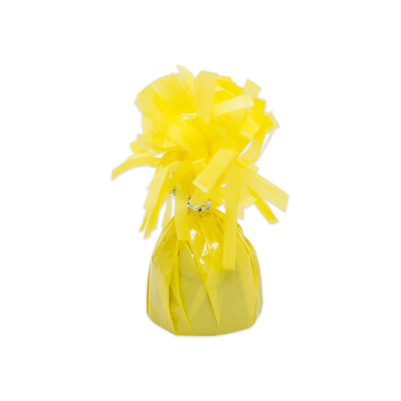 Pesetto PESO centrotavola Ciuffetto colore GIALLO - ideale per Palloncini ad Elio