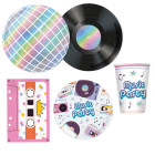 Kit coordinato tavola MUSIC PARTY musica dj - piatti bicchieri tovaglioli