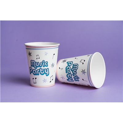 Kit coordinato tavola MUSIC PARTY musica dj - piatti bicchieri tovaglioli