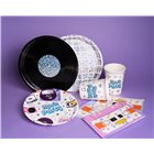 Kit coordinato tavola MUSIC PARTY musica dj - piatti bicchieri tovaglioli