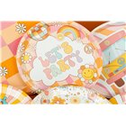 Kit coordinato tavola Groovy Party Peace & Love - piatti bicchieri tovaglioli