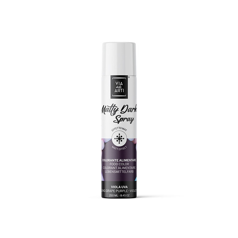 Colorante alimentare Spray VIOLA UVA opaco - per Dolci e Torte - 250ml