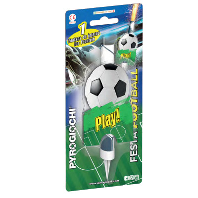 Candela Luminosa Fontana Fiaccola pallone da CALCIO football - Magic Flambè