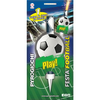 Candela Luminosa Fontana Fiaccola pallone da CALCIO football - Magic Flambè
