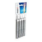 96x Candela Luminosa STANDARD ARGENTO Fontana Fiaccola per torte - Durata 50"