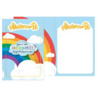 Biglietto auguri generico compleanno motivazionale con ciondolo in legno nuvola