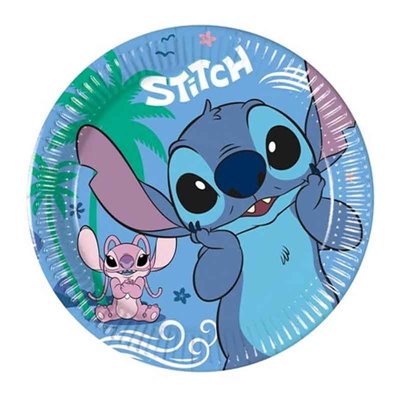 Kit coordinato tavola STITCH - piatti bicchieri tovaglioli