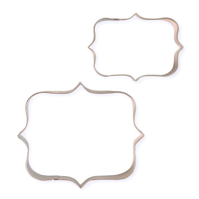 Set 2 TAGLIAPASTA CORNICE  rettangolare punte -  per creare fantastici biscotti o dolci