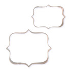 Set 2 TAGLIAPASTA CORNICE  rettangolare punte -  per creare fantastici biscotti o dolci