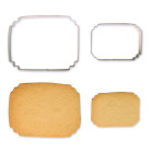 Set 2 TAGLIAPASTA CORNICE  rettangolare -  per creare fantastici biscotti o dolci