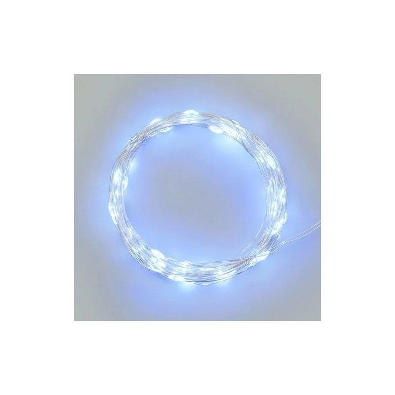 Filo 40 micro LED bianchi 4 mt per addobbi, palloni, nastro palloncini, decorazione ecc.