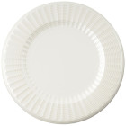 6 SottoPiatto Ø33cm BIANCO PERLATO in carta compostabile - addobbo decoro tavola