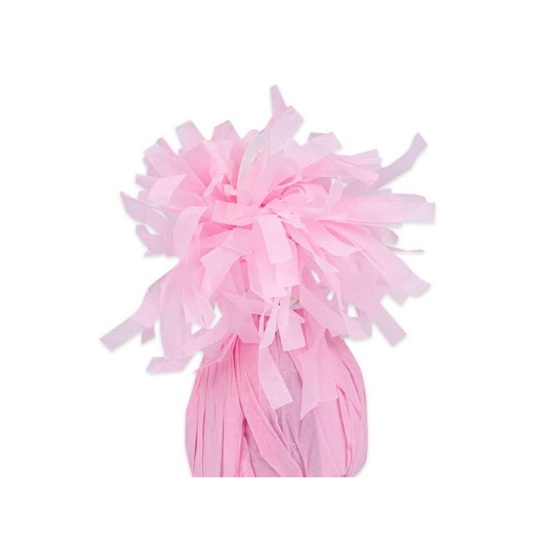 Pesetto PESO centrotavola Ciuffetto colore ROSA in carta - ideale per Palloncini ad Elio