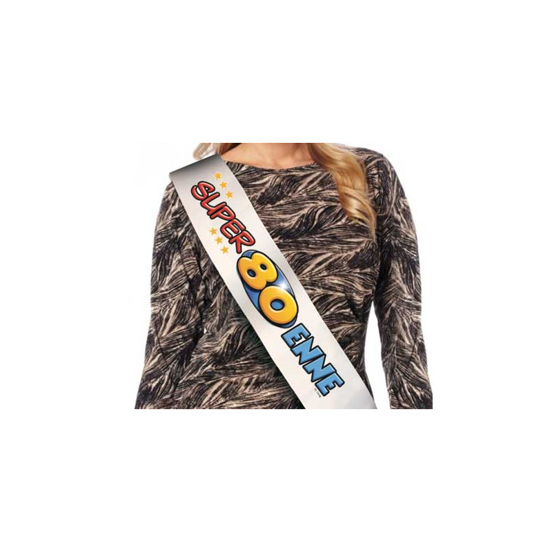 La FASCIA del SUPER 80 ENNE - idea scherzo gadget per compleanno 80 ANNI