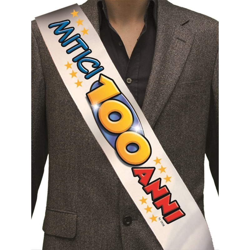 La FASCIA dei MITICI 100 ANNI - gadget per il compleanno di 100 ANNI