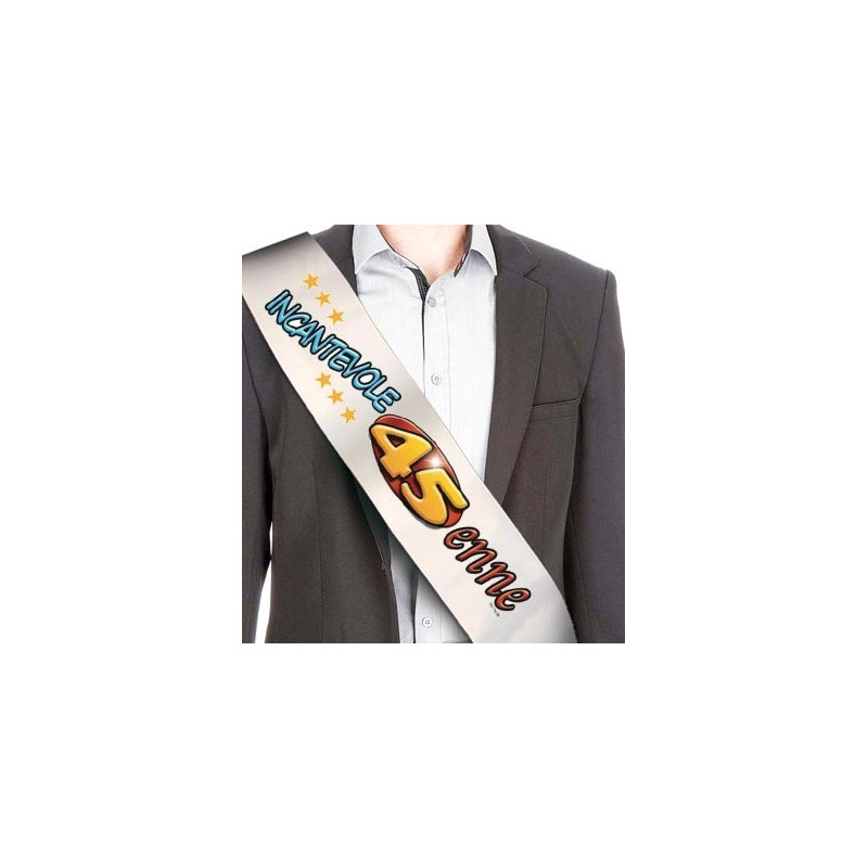 La FASCIA dell' INCANTEVOLE 45 ENNE - gadget per il compleanno di 45 ANNI