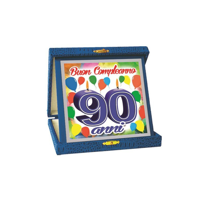 La TARGA del 90 ENNE - idea scherzo gadget per la festa di compleanno dei 90 ANNI