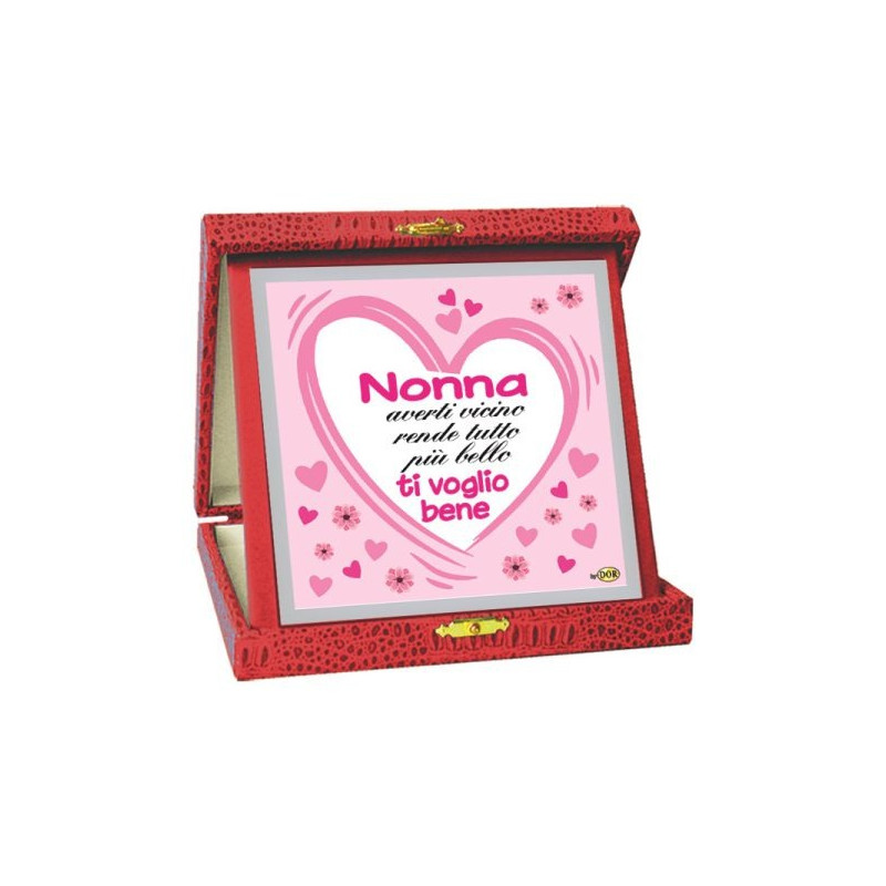 La TARGA per la Festa del NONNA - idea gaget scherzo - NONNA averti vicino rende tutto più bello