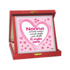 La TARGA per la Festa del NONNA - idea gaget scherzo - NONNA averti vicino rende tutto più bello