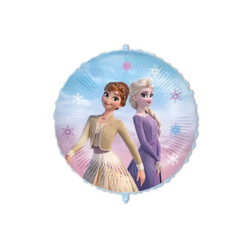 Pallone PALLONCINO in foil MYLAR FROZEN regno di ghiaccio Elsa e Anna 46cm