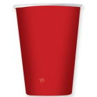 8 Bicchiere 200 cc in carta monouso plastic free - ROSSO