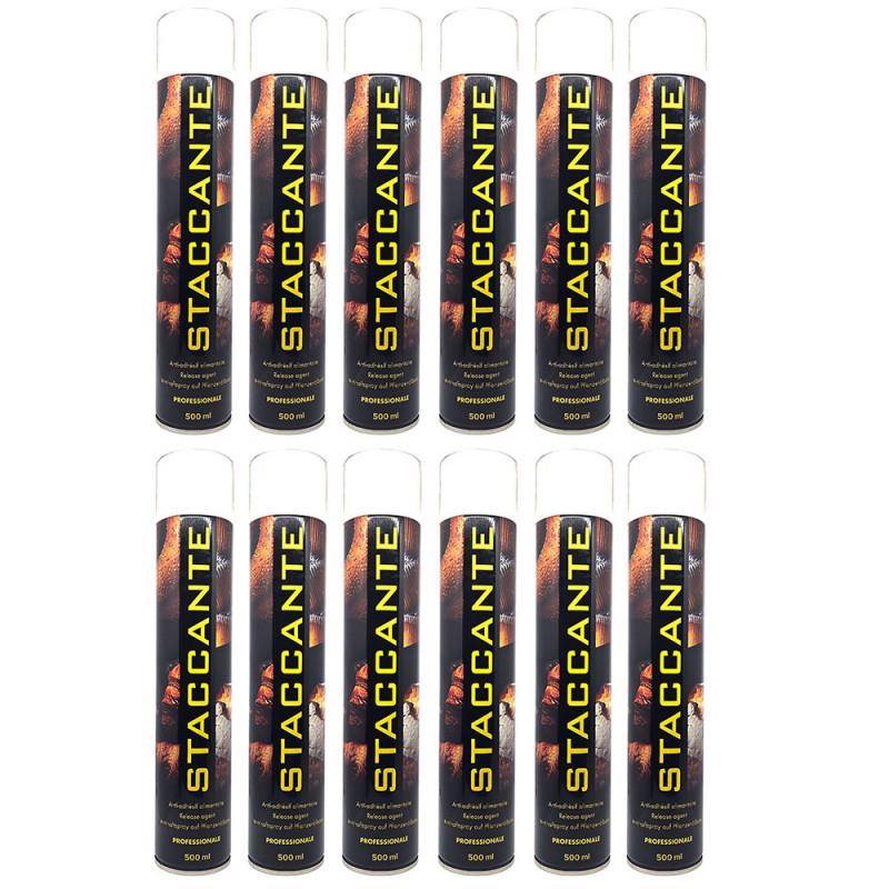 12x Spray STACCANTE ALIMENTARE teglie 500ml Burro spray antiaderente dolci salati