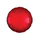 Pallone PALLONCINO in Foil Mylar tondo ROSSO - gonfiabile ad aria o ad elio 45 cm