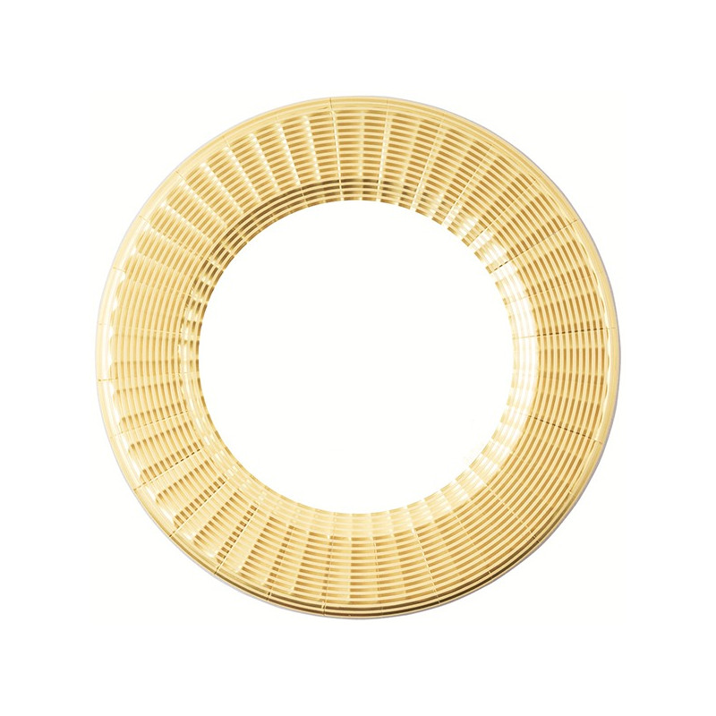 6 SottoPiatto Ø33cm ORO LUCIDO in carta compostabile - addobbo decoro tavola