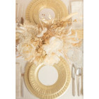 6 SottoPiatto Ø33cm ORO LUCIDO in carta compostabile - addobbo decoro tavola