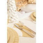 6 SottoPiatto Ø33cm ORO LUCIDO in carta compostabile - addobbo decoro tavola