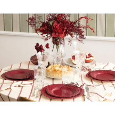 6 Sottopiatti Ø33 cm ROSSO RUBINO piatto MAXI sottopiatto in carta monouso