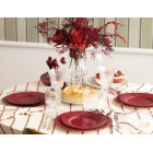 6 Sottopiatti Ø33 cm ROSSO RUBINO piatto MAXI sottopiatto in carta monouso