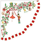 40 pz coordinato NATALE CHRISTMAS VINTAGE piatti bicchieri tovaglioli addobbo tavola