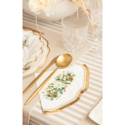 40 pz coordinato NATALE NEW LIBERTY NOEL piatti bicchieri tovaglioli addobbo tavola