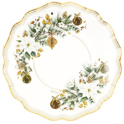 40 pz coordinato NATALE NEW LIBERTY NOEL piatti bicchieri tovaglioli addobbo tavola