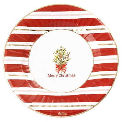 32 pz coordinato NATALE CHRISTMAS PARTY piatti bicchieri tovaglioli addobbo tavola