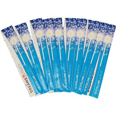 60 SCINTILLE 28 CM PER FESTE DI OGNI GENERE-stelle filanti matrimonio, capodanno