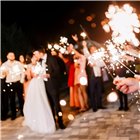 120 SCINTILLE 28cm stelline bastoncino luminoso fontanine matrimonio capodanno
